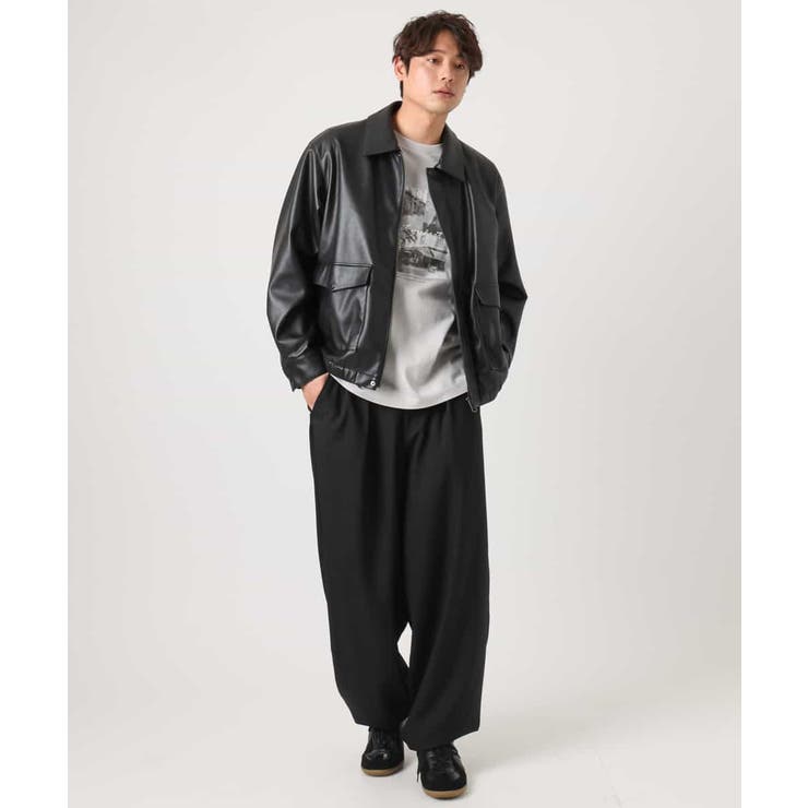 【コットン100％】PARISフォトプリントワイドシルエットロングTシャツ | a.v.v【MEN】 | 詳細画像5 