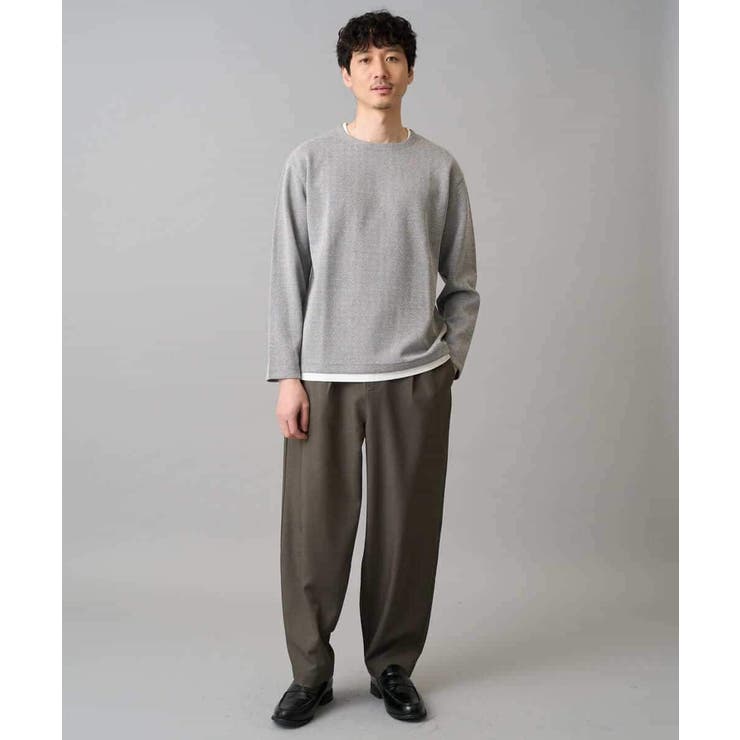 【イージーケア 洗濯機で洗える 毛玉になりにくい】変形ヘリンボンフェイクレイヤー… | a.v.v【MEN】 | 詳細画像10 