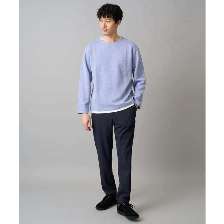 【イージーケア 洗濯機で洗える 毛玉になりにくい】変形ヘリンボンフェイクレイヤー… | a.v.v【MEN】 | 詳細画像3 