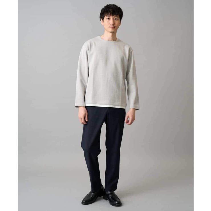 【イージーケア 洗濯機で洗える 毛玉になりにくい】変形ヘリンボンフェイクレイヤー… | a.v.v【MEN】 | 詳細画像6 