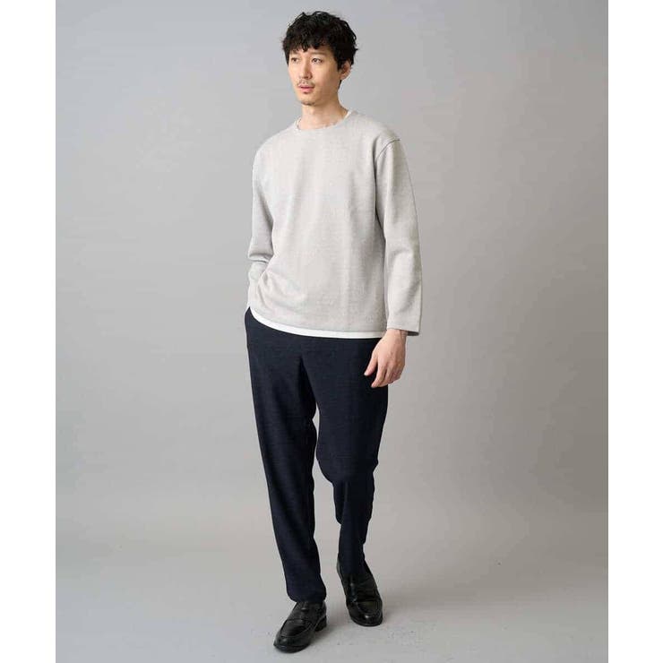 【イージーケア 洗濯機で洗える 毛玉になりにくい】変形ヘリンボンフェイクレイヤー… | a.v.v【MEN】 | 詳細画像7 