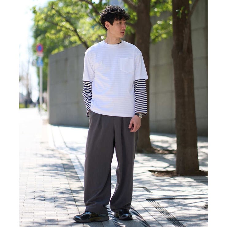 春のレイヤードコーデに欠かせない人気アイテム【洗濯機で洗える】ベーシックボーダー | a.v.v【MEN】 | 詳細画像16 