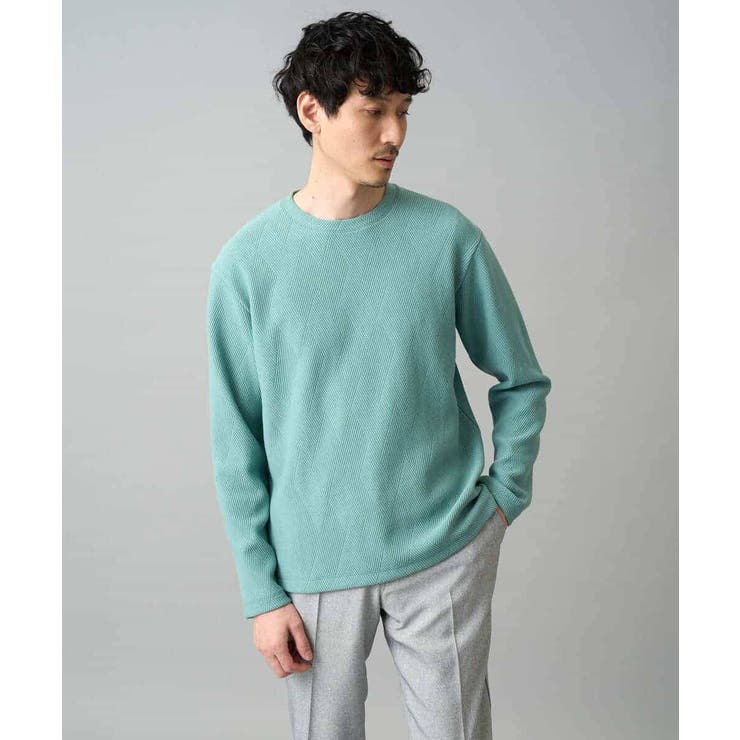 グリーン | 【イージーケア/洗濯機で洗える】キカフクレジャカードプルオーバー | a.v.v【MEN】