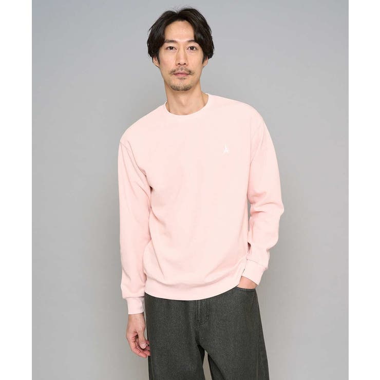 ピンク | 【イージーケア 洗濯機で洗える 毛玉になりにくい】アゼダブルフェイス1ポイント刺… | a.v.v【MEN】