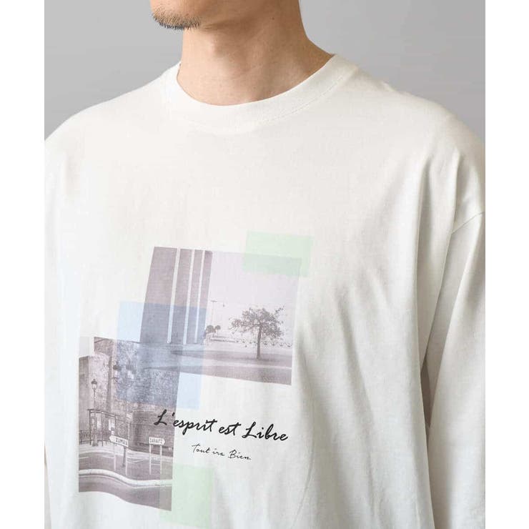 フォトプリントワイドシルエットカットソー | a.v.v【MEN】 | 詳細画像15 