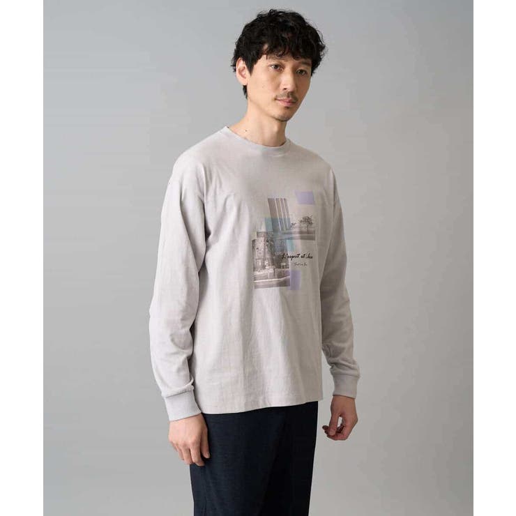 フォトプリントワイドシルエットカットソー | a.v.v【MEN】 | 詳細画像8 