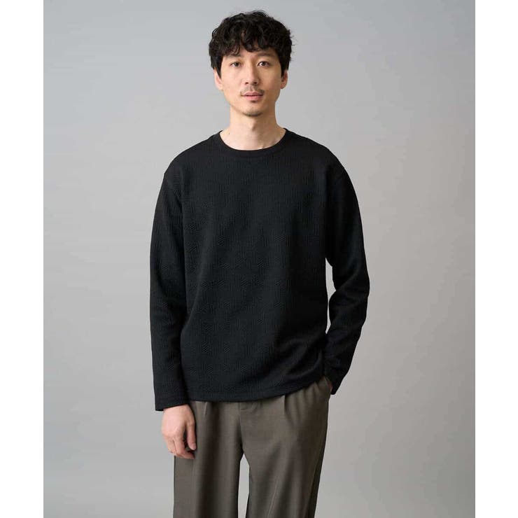 【イージーケア 洗濯機で洗える 毛玉になりにくい】キカジャガードクルーネックプル… | a.v.v【MEN】 | 詳細画像14 