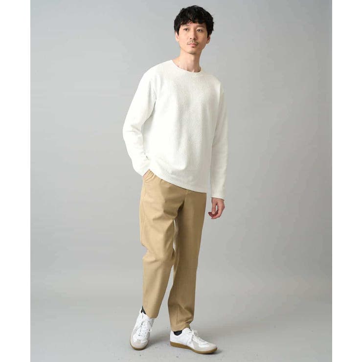 【イージーケア 洗濯機で洗える 毛玉になりにくい】キカジャガードクルーネックプル… | a.v.v【MEN】 | 詳細画像3 