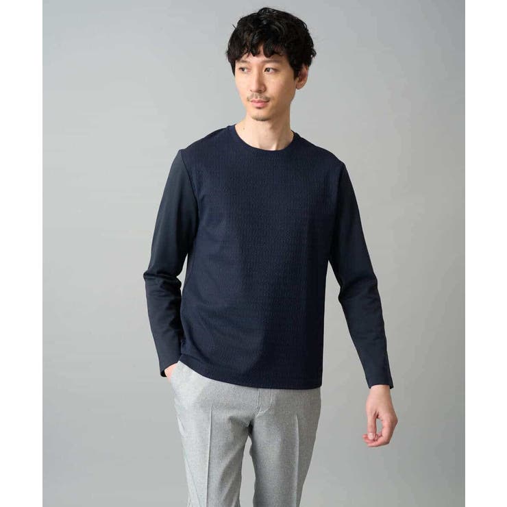 【スマート/イージーケア/洗濯機で洗える/毛玉になりにくい】オーバルジャガード | a.v.v【MEN】 | 詳細画像20 