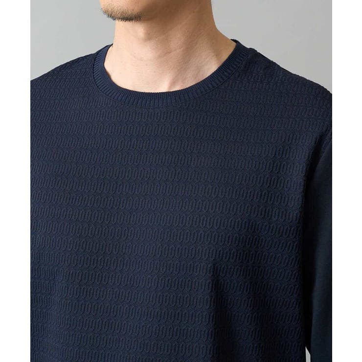 【スマート/イージーケア/洗濯機で洗える/毛玉になりにくい】オーバルジャガード | a.v.v【MEN】 | 詳細画像24 