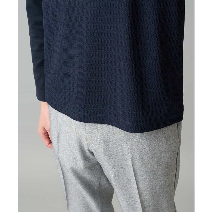 【スマート/イージーケア/洗濯機で洗える/毛玉になりにくい】オーバルジャガード | a.v.v【MEN】 | 詳細画像26 