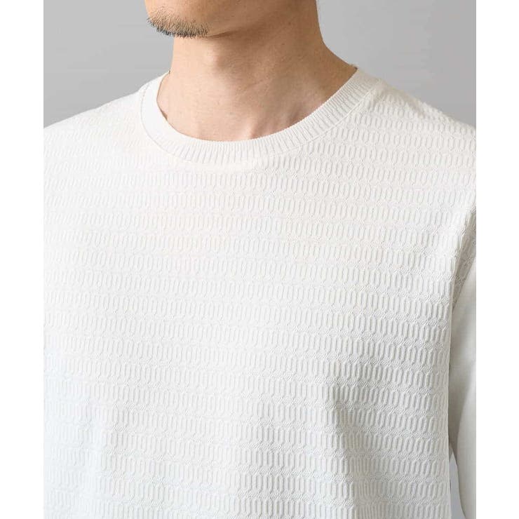 【スマート/イージーケア/洗濯機で洗える/毛玉になりにくい】オーバルジャガード | a.v.v【MEN】 | 詳細画像27 