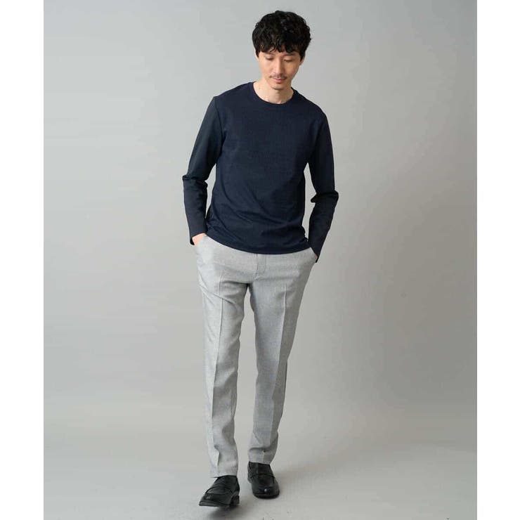 【スマート/イージーケア/洗濯機で洗える/毛玉になりにくい】オーバルジャガード | a.v.v【MEN】 | 詳細画像3 