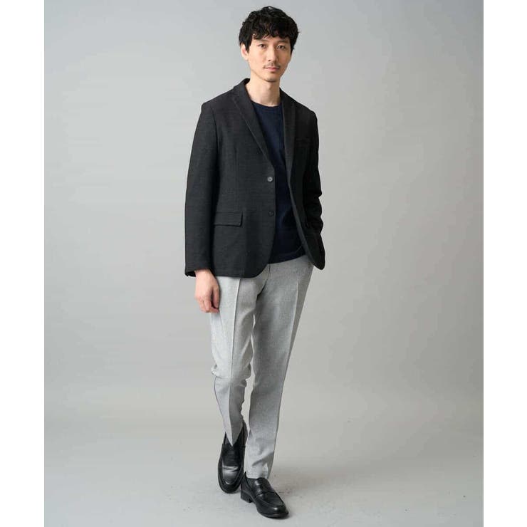 【スマート/イージーケア/洗濯機で洗える/毛玉になりにくい】オーバルジャガード | a.v.v【MEN】 | 詳細画像6 