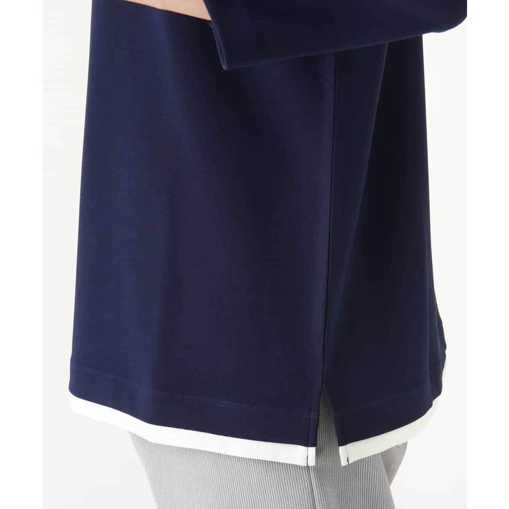 【イージーケア/接触冷感】梨地フェイクレイヤードカットソー | a.v.v【MEN】 | 詳細画像10 