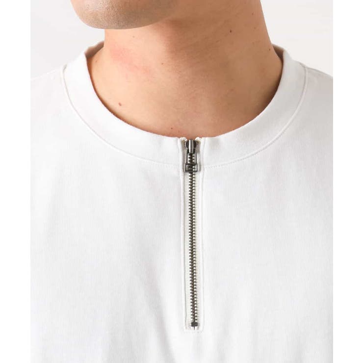 ハーフジップバックシャン切替クルーネックカットソー(デザテクシリーズ） | a.v.v【MEN】 | 詳細画像18 