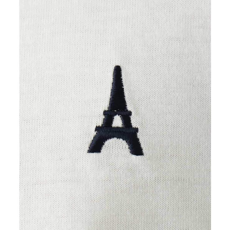 【毛玉になりにくい】エッフェル塔刺繍ボートネックカットソー | a.v.v【MEN】 | 詳細画像30 