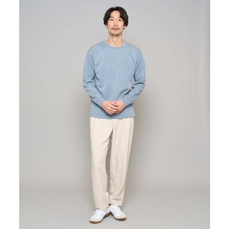 【イージーケア 洗濯機で洗える 毛玉になりにくい】タックジャカードクルーネックプ… | a.v.v【MEN】 | 詳細画像2 