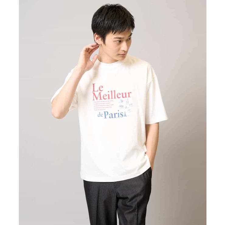 【接触冷感/綿100％】イラストレーターコラボプリンワイドシルエットカットソー | a.v.v【MEN】 | 詳細画像11 