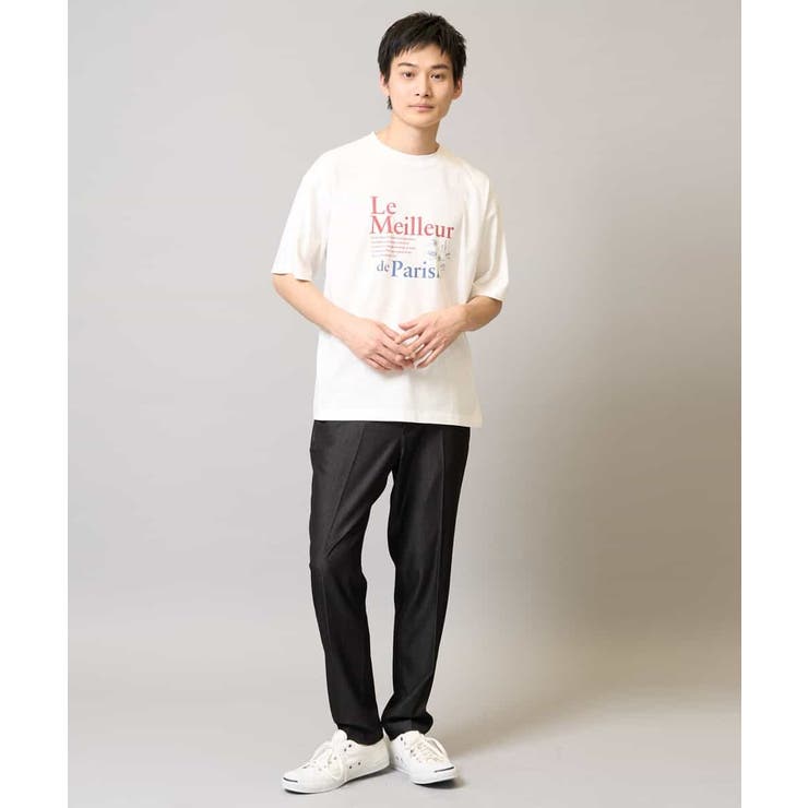 【接触冷感/綿100％】イラストレーターコラボプリンワイドシルエットカットソー | a.v.v【MEN】 | 詳細画像5 