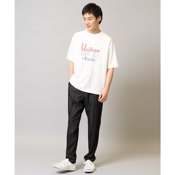 【接触冷感/綿100％】イラストレーターコラボプリンワイドシルエットカットソー | a.v.v【MEN】 | 詳細画像7 