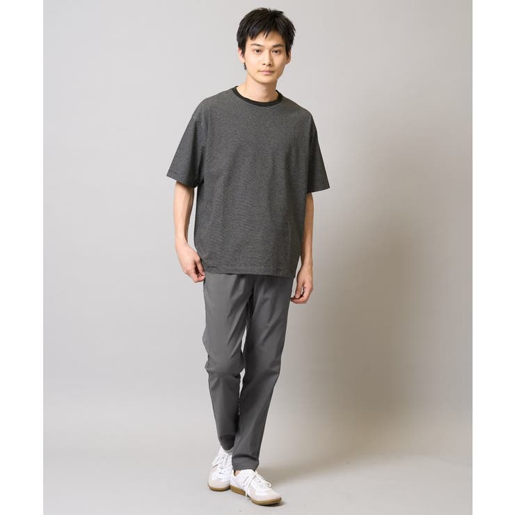 【接触冷感】細ボーダーセミワイドシルエットカットソー | a.v.v【MEN】 | 詳細画像19 