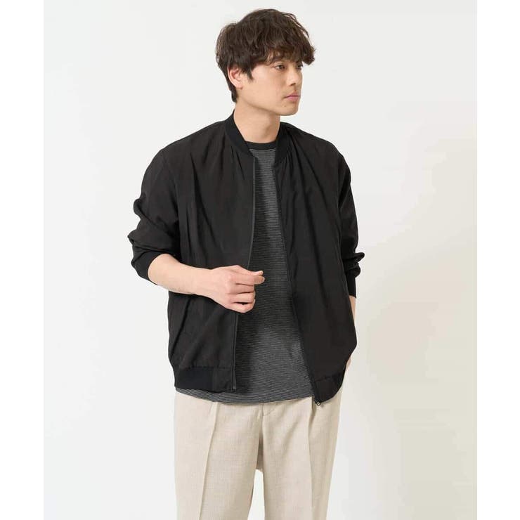 【接触冷感】細ボーダーセミワイドシルエットカットソー | a.v.v【MEN】 | 詳細画像27 