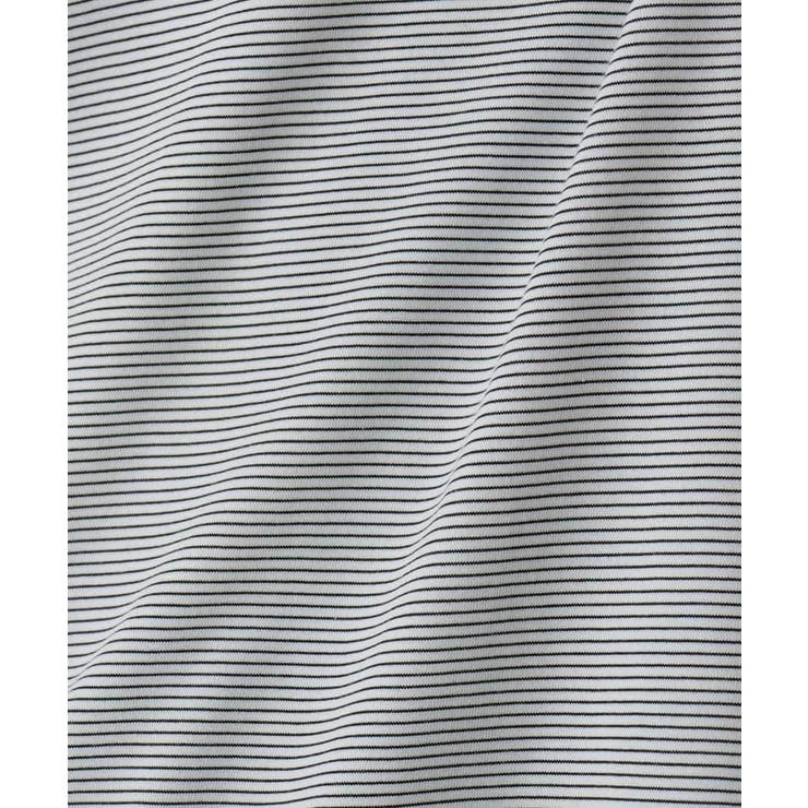 【接触冷感】細ボーダーセミワイドシルエットカットソー | a.v.v【MEN】 | 詳細画像38 