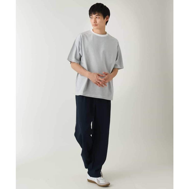 【接触冷感】細ボーダーセミワイドシルエットカットソー | a.v.v【MEN】 | 詳細画像8 