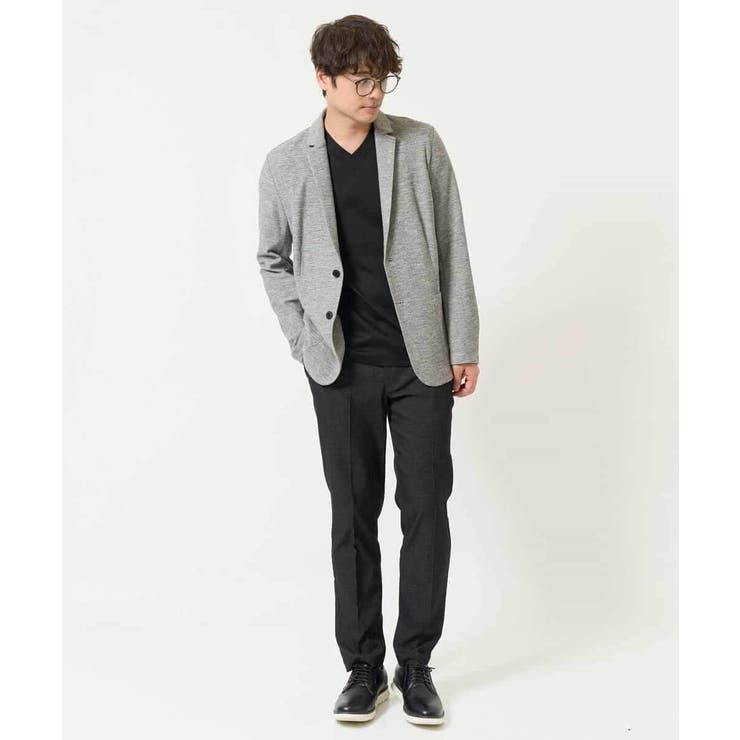 【接触冷感/UVカット/毛玉になりにくい】シルケットスムースVネックカットソー | a.v.v【MEN】 | 詳細画像44 