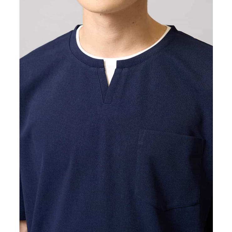 【速乾/接触冷感】梨地フェイクレイヤードカットソー | a.v.v【MEN】 | 詳細画像32 