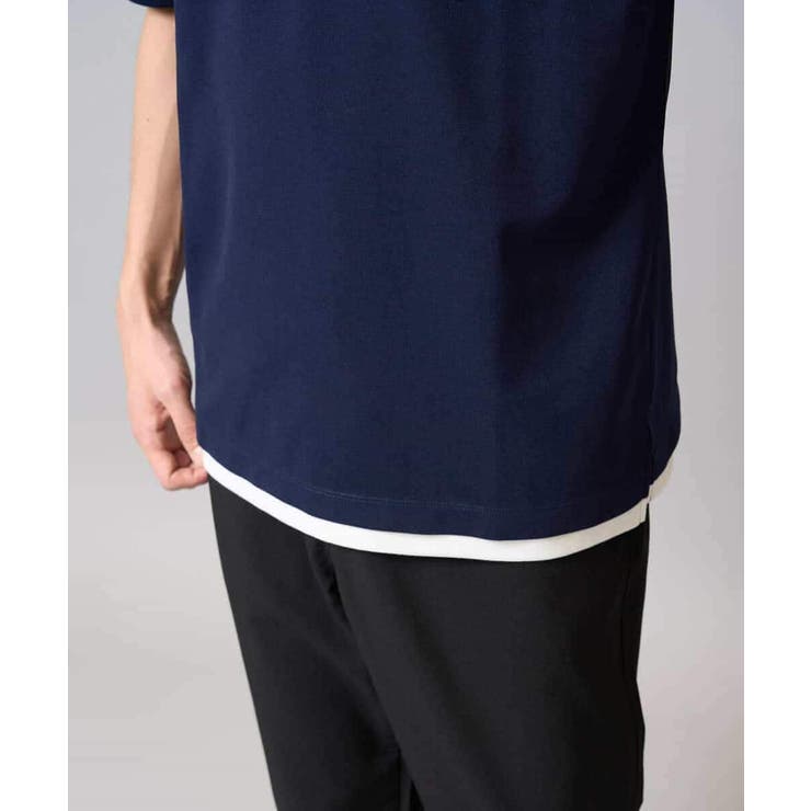 【速乾/接触冷感】梨地フェイクレイヤードカットソー | a.v.v【MEN】 | 詳細画像33 