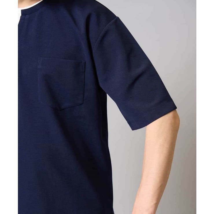 【速乾/接触冷感】梨地フェイクレイヤードカットソー | a.v.v【MEN】 | 詳細画像34 