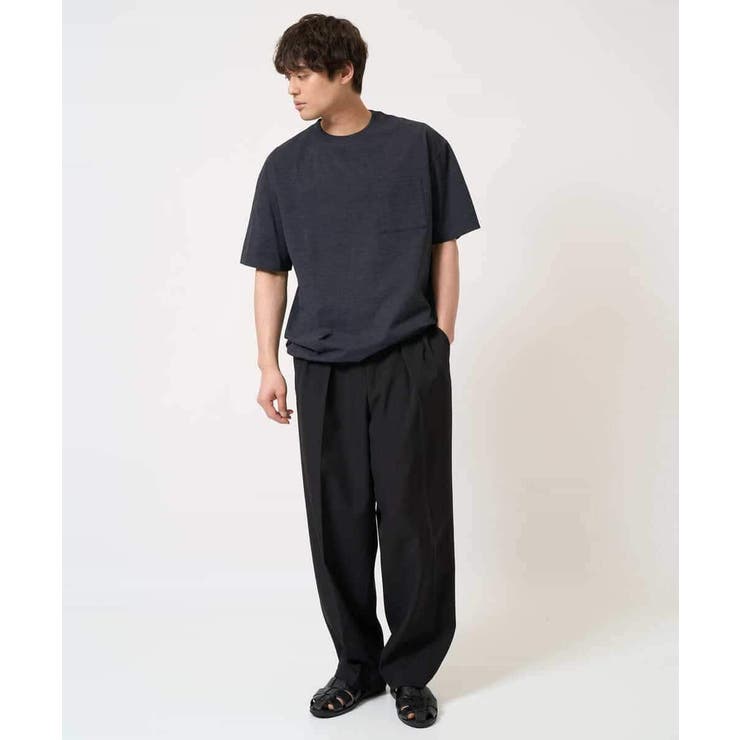 【速乾/毛玉になりにくい】ドローコード付きワイドシルエットカットソー | a.v.v【MEN】 | 詳細画像17 