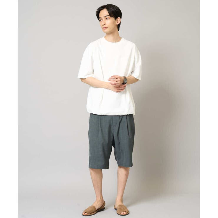 【速乾/毛玉になりにくい】ドローコード付きワイドシルエットカットソー | a.v.v【MEN】 | 詳細画像5 
