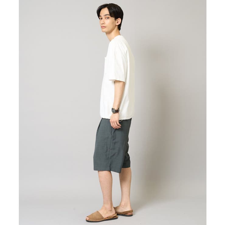 【速乾/毛玉になりにくい】ドローコード付きワイドシルエットカットソー | a.v.v【MEN】 | 詳細画像6 