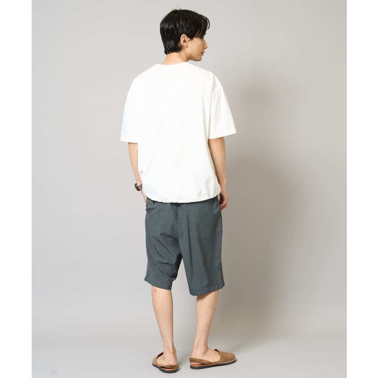 【速乾/毛玉になりにくい】ドローコード付きワイドシルエットカットソー | a.v.v【MEN】 | 詳細画像7 