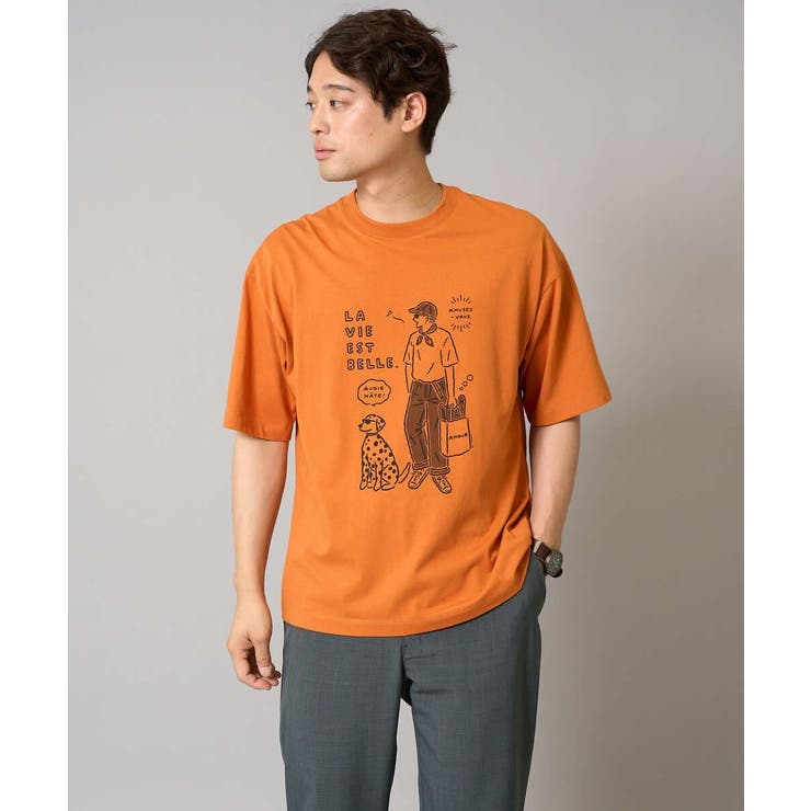 イラストレーターコラボプリンワイドシルエットカットソー | a.v.v【MEN】 | 詳細画像10 