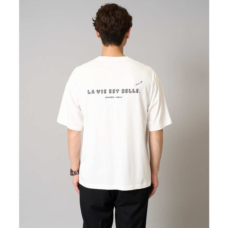 イラストレーターコラボプリンワイドシルエットカットソー | a.v.v【MEN】 | 詳細画像14 