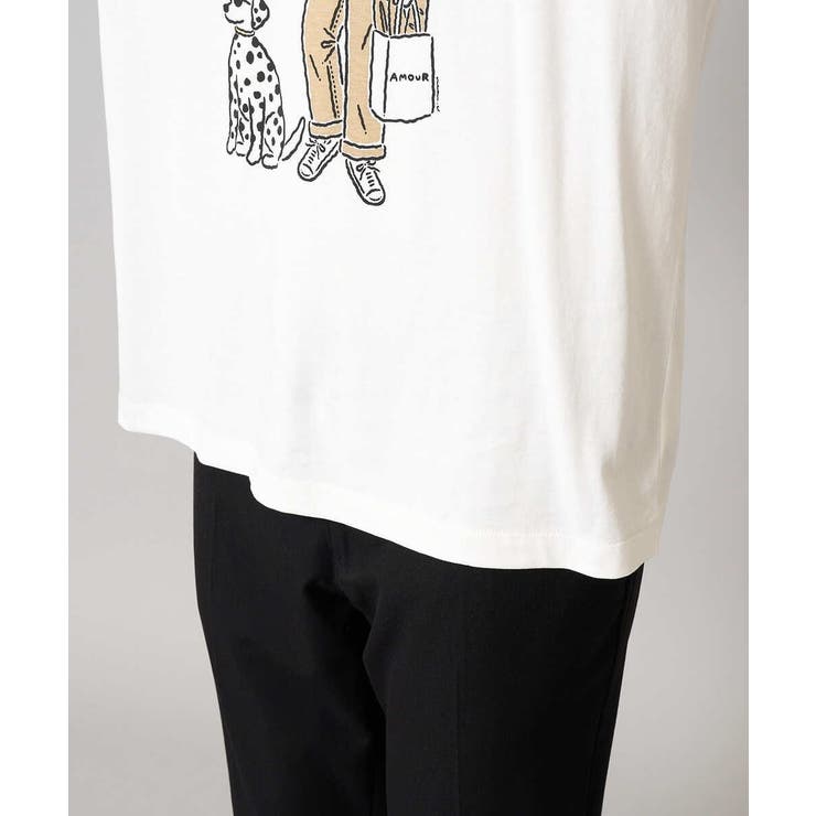 イラストレーターコラボプリンワイドシルエットカットソー | a.v.v【MEN】 | 詳細画像17 