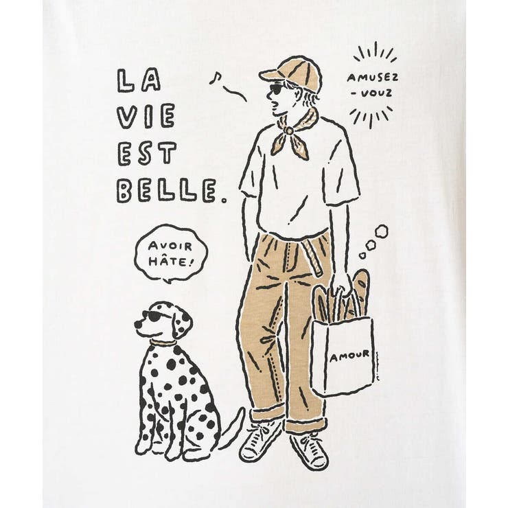 イラストレーターコラボプリンワイドシルエットカットソー | a.v.v【MEN】 | 詳細画像18 