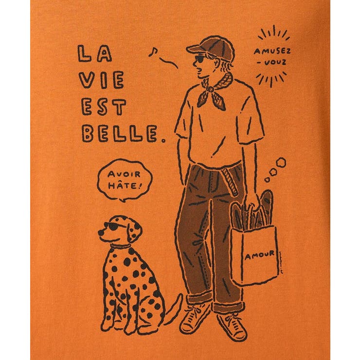 イラストレーターコラボプリンワイドシルエットカットソー | a.v.v【MEN】 | 詳細画像19 