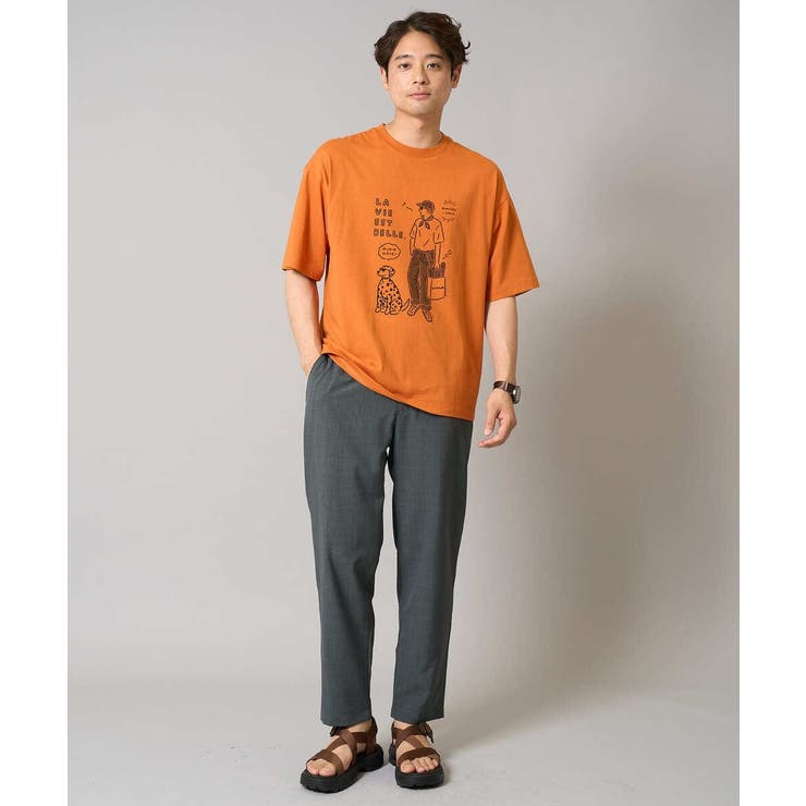 イラストレーターコラボプリンワイドシルエットカットソー | a.v.v【MEN】 | 詳細画像6 