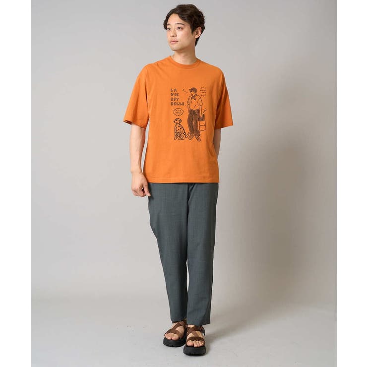 イラストレーターコラボプリンワイドシルエットカットソー | a.v.v【MEN】 | 詳細画像8 