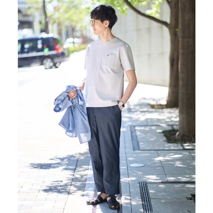 【接触冷感/コットン100％】ワンポイント刺繍カットソー | a.v.v【MEN】 | 詳細画像10 