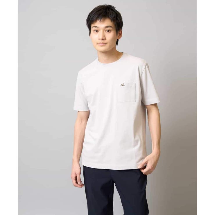 【接触冷感/コットン100％】ワンポイント刺繍カットソー | a.v.v【MEN】 | 詳細画像14 