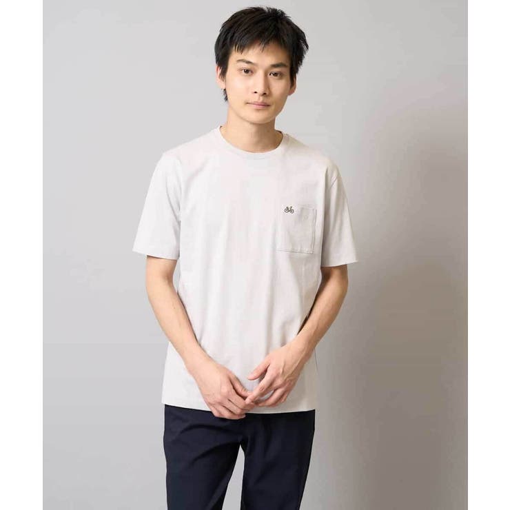 【接触冷感/コットン100％】ワンポイント刺繍カットソー | a.v.v【MEN】 | 詳細画像15 