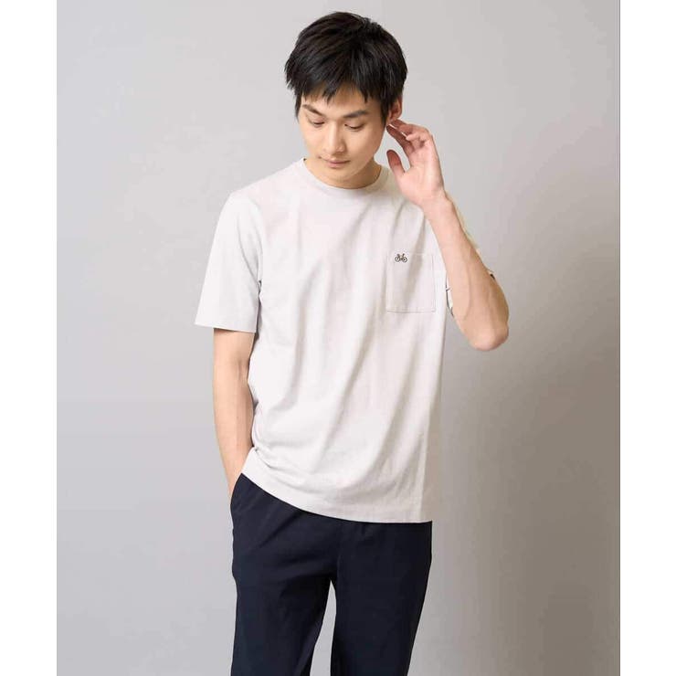 【接触冷感/コットン100％】ワンポイント刺繍カットソー | a.v.v【MEN】 | 詳細画像16 