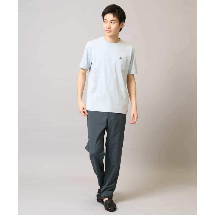 【接触冷感/コットン100％】ワンポイント刺繍カットソー | a.v.v【MEN】 | 詳細画像2 