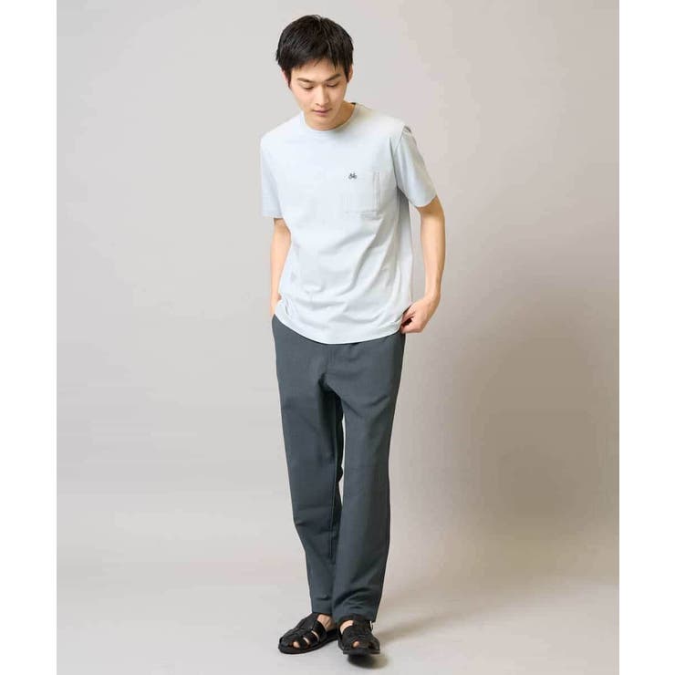 【接触冷感/コットン100％】ワンポイント刺繍カットソー | a.v.v【MEN】 | 詳細画像3 